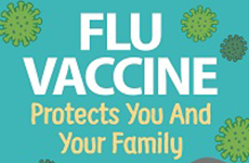 Flu Vaccine Protects You and Your Family Infographic 