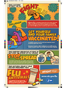 Fight Flu Poster Print