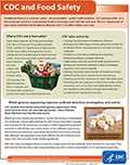 CDC and Food Safety Factsheet cover