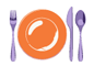 Graphic: Plate, Fork, Spoon