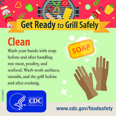 Grill Safety Clean Your Hands Twitter