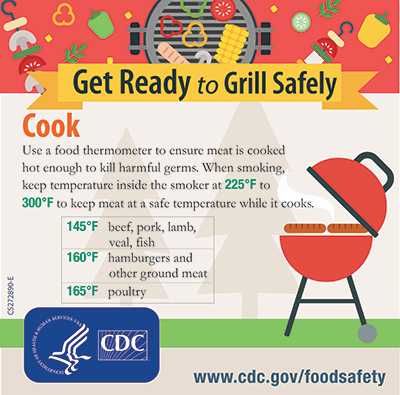Grill Safety Food Temperature  
