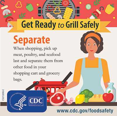 Grill Safety separate foods instagram