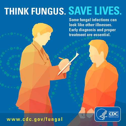Image showing button on Think Fungus. Save Lives. 