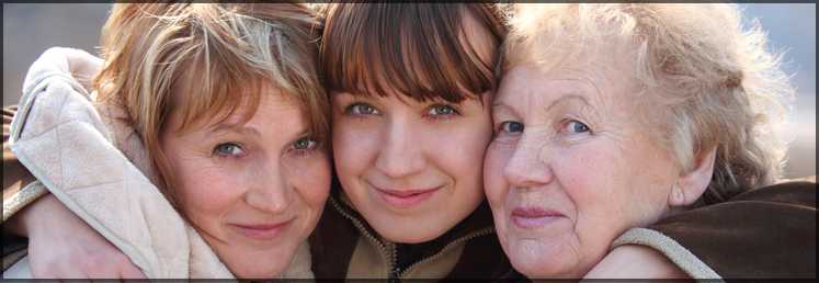 	three generation of women