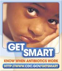 Get Smart: Know When Antibiotics Work (African American Button)