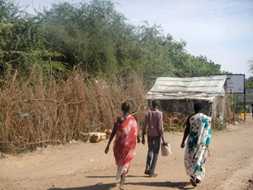 Walking through Kakuma Refugee Camp