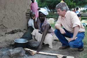 	Jacob Moss, Director of the U.S. Cookstoves Initiatives at the Department of State, visiting households participating in the study