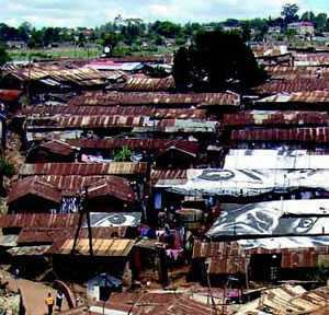 Kibera, in Nairobi, is one of Africa’s largest slums.