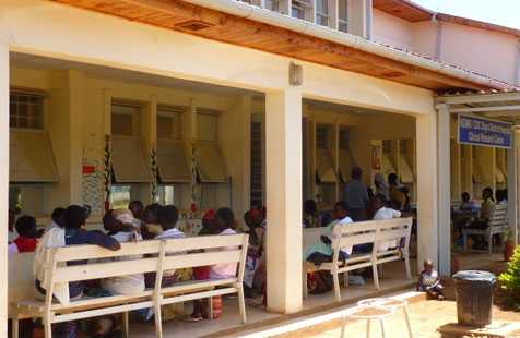 A view of the clinic in Kisumu, Kenya