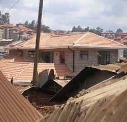 A view of the Tabitha clinic in Kibera