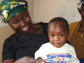 Malawi woman and child
