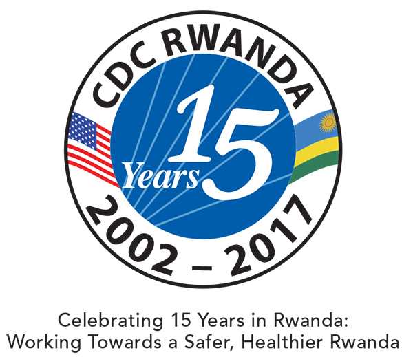 CDC Rwanda 15 Years Logo