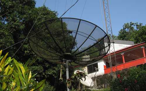 	BBC Media Action programming is distributed through multiple radio stations throughout Sierra Leone by satellite uplinks including this one at Cotton Tree Radio stations.  CDC-Foundation paid for the repair of sattelites for this network of radios reaching all districts in Sierra Leone