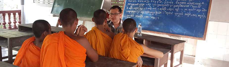 Interviewing monks during a suspected foodborne illness outbreak