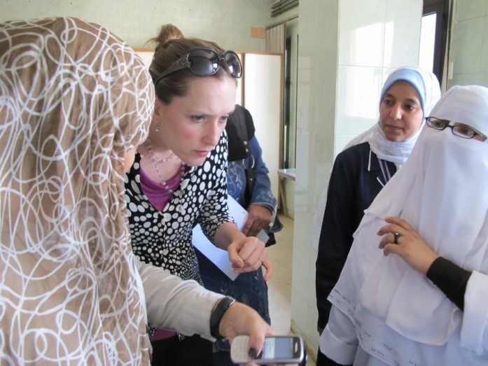 A consultant conducts a training in Egypt.