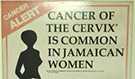 Poster at the Jamaican Cancer Society. Photo by Elizabeth Van Dyne.