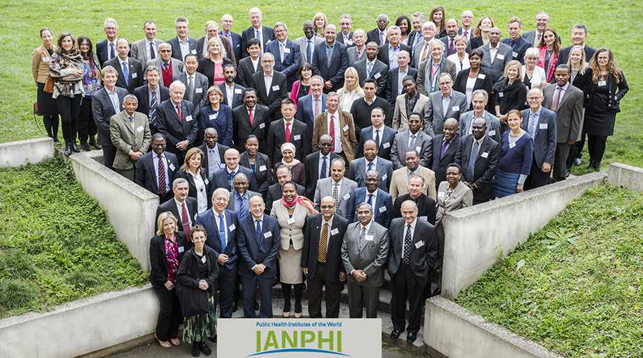 IANPHI 2015 annual meeting attendees in Paris, France. Participants included NPHI Directors and representatives, Ministry of Health representatives, and members of the IANPHI secretariat.