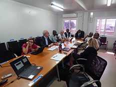 NPHI team members meeting with the Sierra Leone NPHA Development Workgroup.