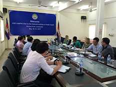 Representatives from IANPHI and CDC meet with members of the Cambodia NIPH