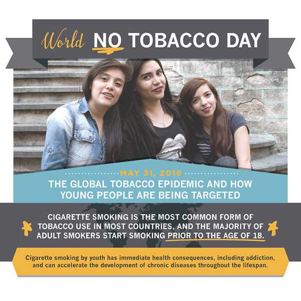 The global tobacco epidemic and how young people are being targeted