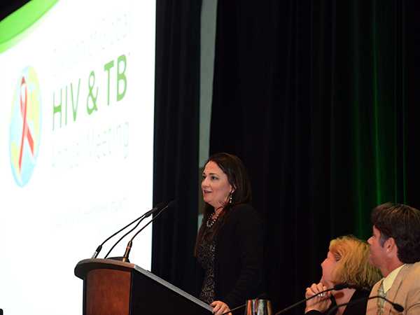 Dr. Shannon Hader, MD, MPH presenting at the Annual Meeting for CDC’s Division of HIV & TB