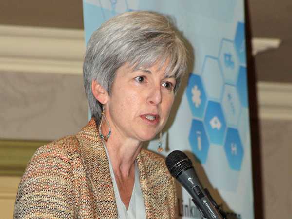 Dr. Nancy Knight, speaking at the CDC-funded Linking for Change: Strengthening Clinic Lab Interface (CLI) Systems Symposium, hosted by SEAD, at Emperors Palace, Johannesburg, on the 11th and 12th of August 2014