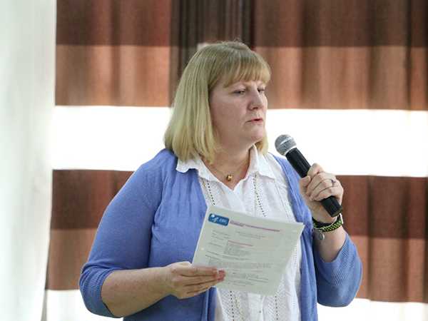 In Kigali, Rwanda, Dr. Rebecca Martin, Director of CDC’s Center for Global Health, speaks at an event celebrating 15 years of CDC’s work in the country.