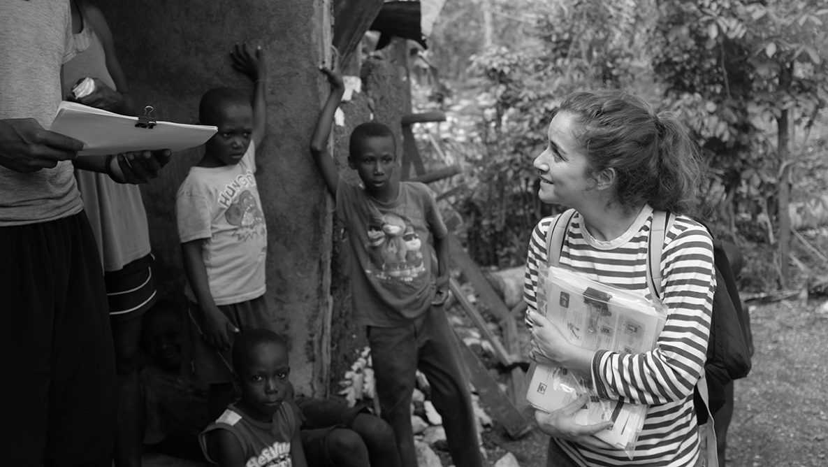 Coralie Giese, Tier 1 Global Rapid Responder, responding in Haiti after Hurricane Matthew (Credit: Jonathan Polonsky, WHO)