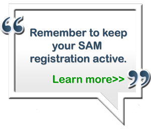 Remember to keep your SAM registration active, Learn more