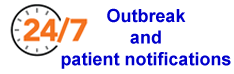 Outbreak and patient notifications