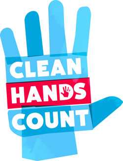 Clean hands count campaign logo