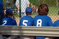 photo: baseball players on bench