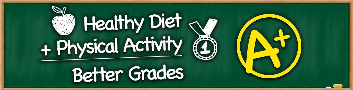 Healthy Diet plus Physical Activity equal Better Grades