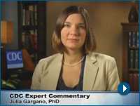 	Screenshot of Julia Gargano in the Medscape video Clean Drinking Water and How to Get it: Advising Patients