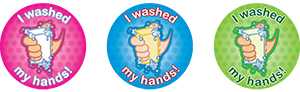 handwashing stickers