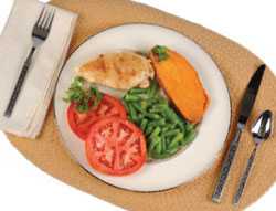 	foto de un plato de comida con verduras