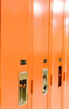 	orange lockers