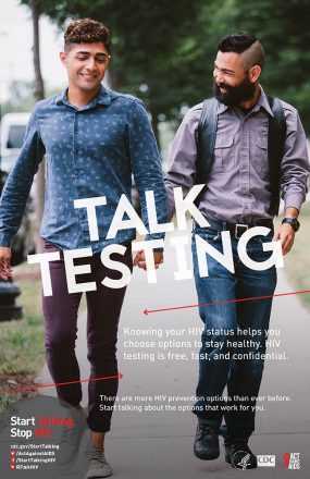 Poster thumbnail - Talk Testing, couple talking