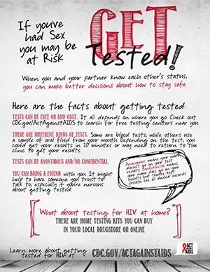 Youth poster: Get Tested