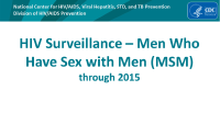 Cover slide - HIV Surveillance in MSM