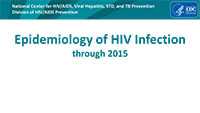 title slide: Epidemiology of HIV Infection through 2015