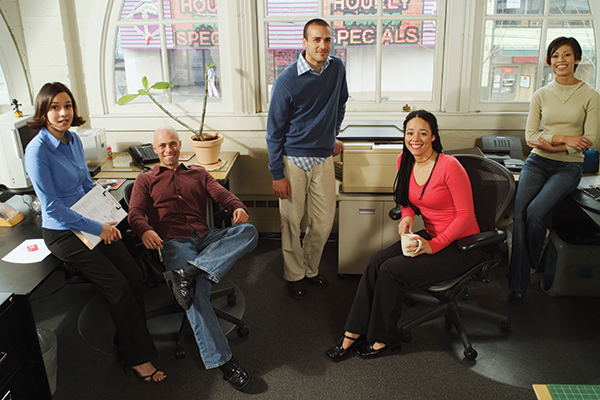 photo of several people in an office