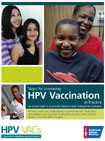HPV vaccination poster.