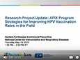 #5: AFIX Strategies for Improving HPV Vaccination Rates