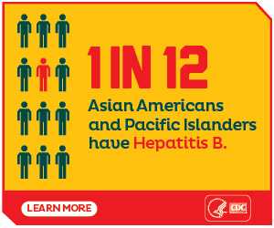 1 in 12 Asian Americans and Pacific Islanders have Hepatitis B. Learn more: https://www.cdc.gov/knowhepatitisB/