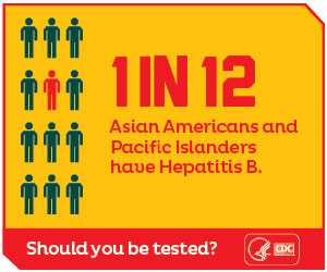1 in 12 Asian Americans and Pacific Islanders have Hepatitis B. Should you be tested? https://www.cdc.gov/hepatitis/RiskAssessment/