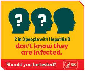 2 in 3 people with Hepatitis B do not know they are infected. Should you be tested? https://www.cdc.gov/hepatitis/RiskAssessment/