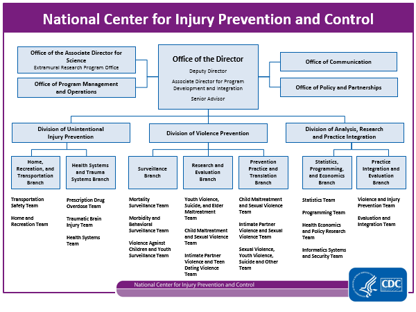	Injury Center org chart