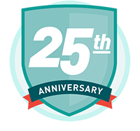 	Illustration of plaque with 25th anniversary on it.